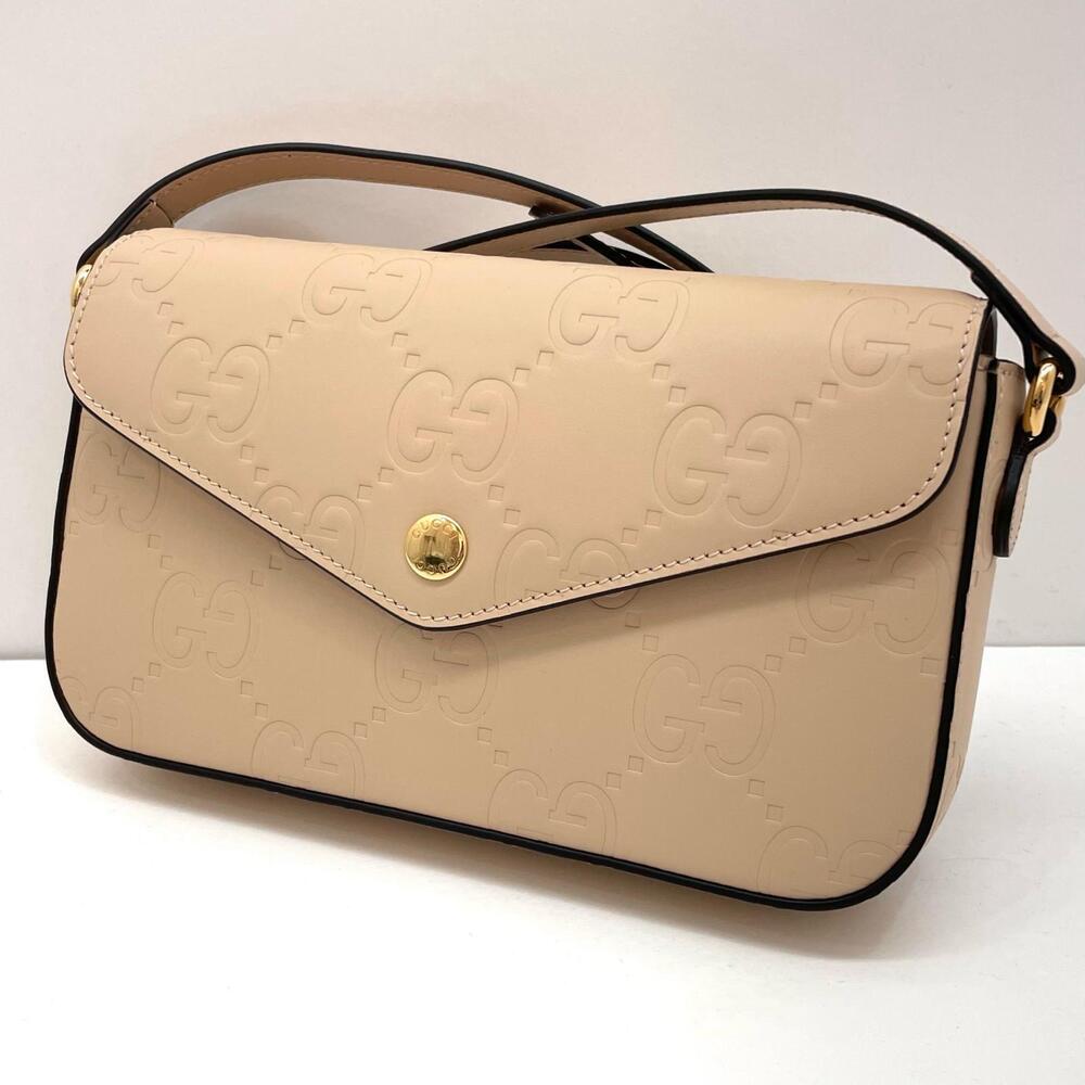 GUCCI GG Super Shoulder Bag Beige